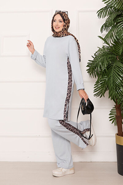 EBRUTESETTÜR Slit Soft Suit with Leopard Stripe