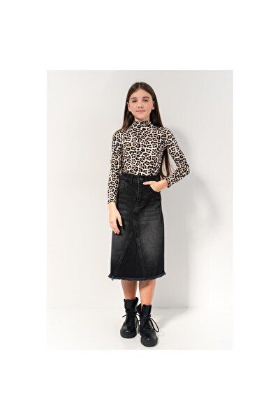 SUZIE Bluză pentru fete cu guler, model tigru