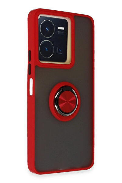 NewFace Lvsqvr Vivo Y36 Case Montreal Ringed Silicone Cover (212648) - Red