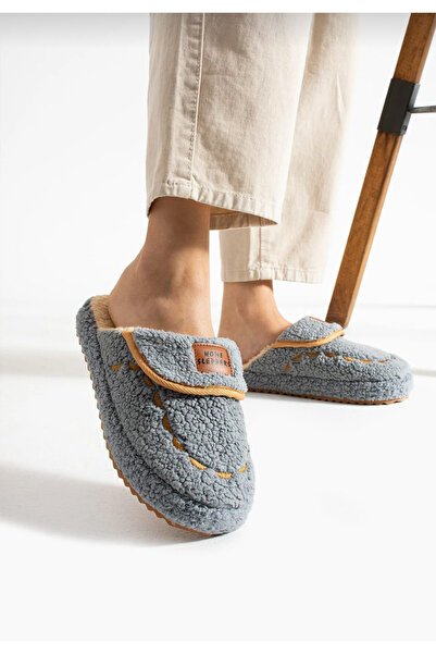 ALTUN TİCARET Women's Plush House Slippers Non-Slip Sole
