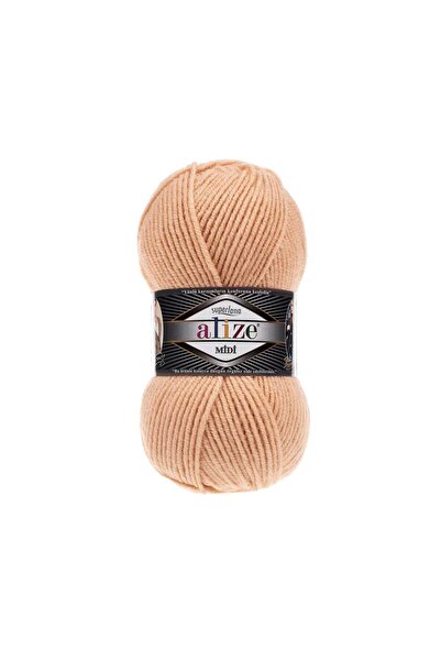 Alize Superlana Midi Hand Knitting Yarn 100g – Soft and Durable - Color Code: 502 - Cream Caramel