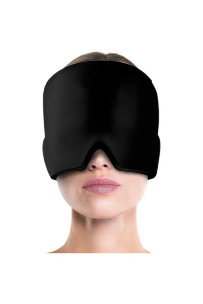 NEO head wrap for compresses — for migraines, headaches, tension, cold or hot gel therapy, one siz