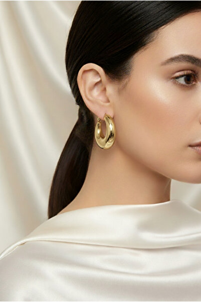 İris Jewelrys Çelik Tilda Gold Küpe