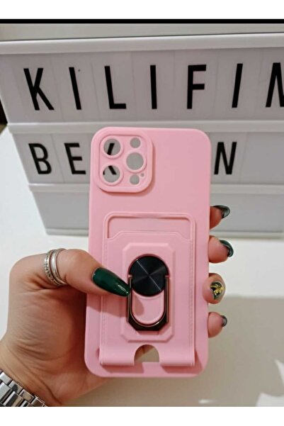 kılıfınbenden حافظة آيفون 12 برو ماكس مع حامل للبطاقات ومسند