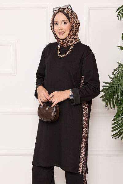 EBRUTESETTÜR Slit Soft Suit with Leopard Stripe