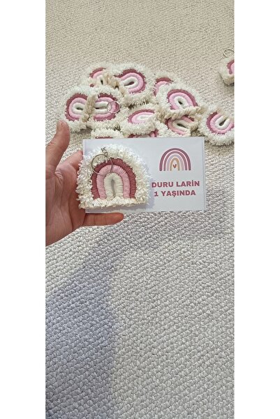 Büşra Uynk Makrome Gökkuşağı Anahtarlık (kişiye özel) Alas Tasarım