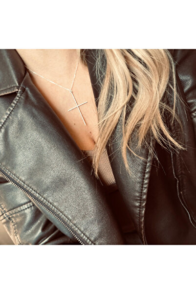 JosAccessories Large cross chain 925 silver