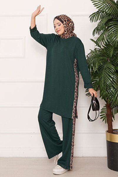 EBRUTESETTÜR Slit Soft Suit with Leopard Stripe