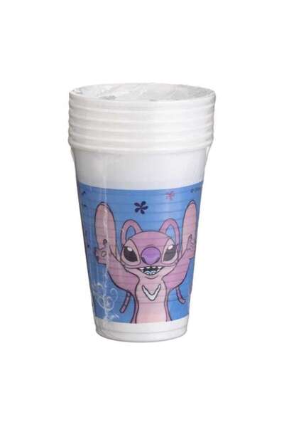 ANTBRO ® Party Plastic Cups Stitch 200ml - 6 pcs