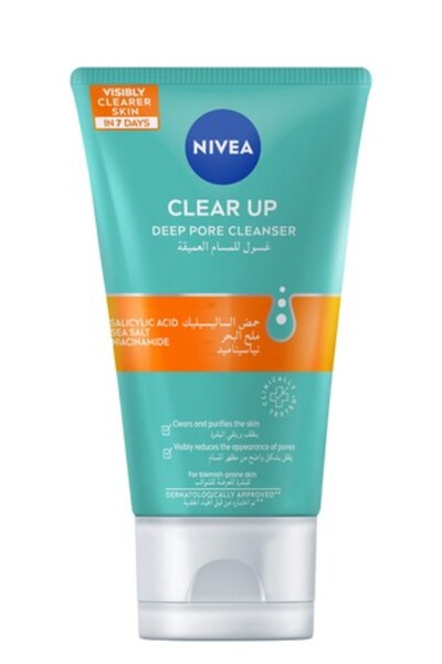 NIVEA Clear Up Deep Pore Cleanser Salcylic Acid Sea Salt 150ML