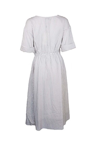 Vero Moda Mineral White Dress - XL, White, Viscose 69.7% Nylon 19.2% Polyester 11.1%