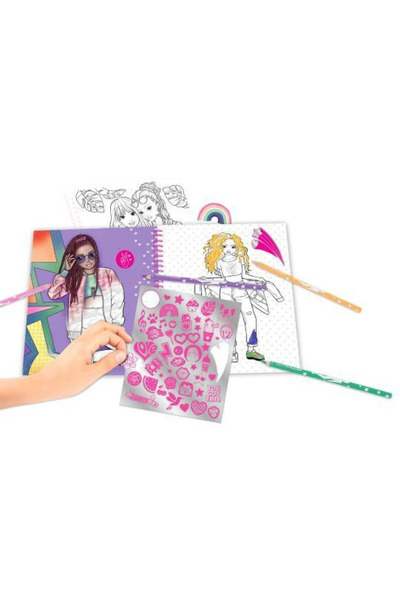 Top Model Kalpli pullu kapak boyama kitabı