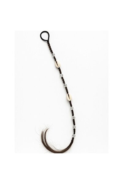 YASEMİN KAPLAN Beaded and Seashell Braided Hair Accessory – 25 cm