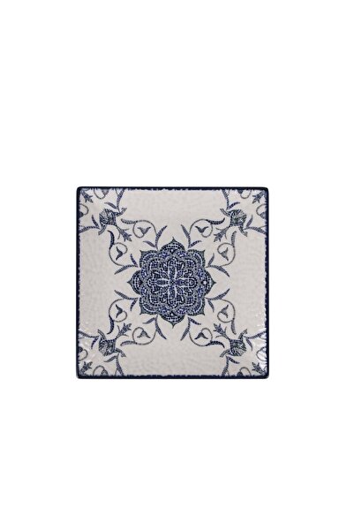 La Mediterranea Square ceramic plate, 18x18cm Rosetta Elite -