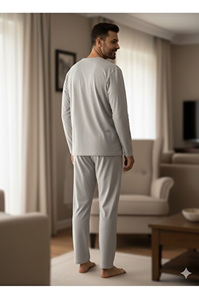 FAMES PİJAMA Мъжки комплект пижама с дълъг ръкав