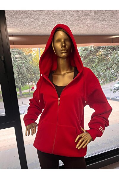 Tria Body Regular Cut with Zippered Hat 3 Threads Shar Fleece-Lined Eatshirt