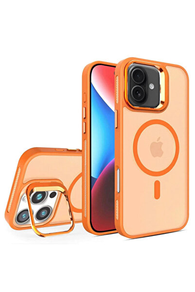 Joko غطاء LVSQVR لآيفون 16 مع عدسة مسطحة ومتوافق مع ماج سيف (221700) - برتقالي