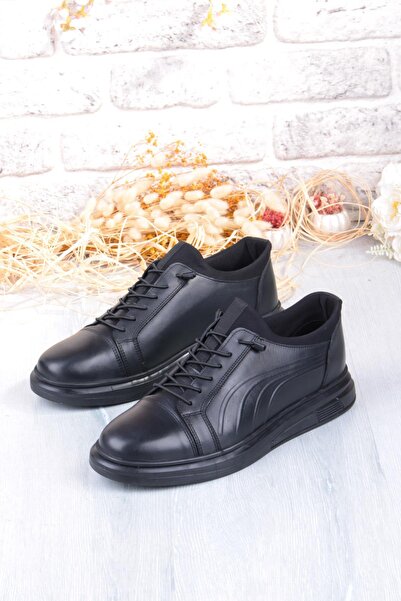 Mehmet Mete 8918 Napa Comfortable Rubber Sole Original Genuine Leather Men's Shoes