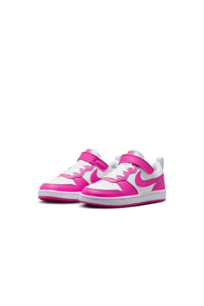 Nike Court Borough Low Ps Children's Pink Sneaker Shoes (Sporti̇ks)