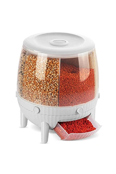 Genel Markalar Kuru Gıda Ve Bakliyat 6'Lı Erzak Saklama Kabı 6 Kg