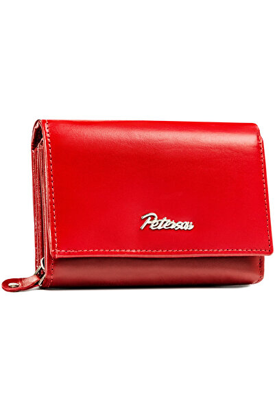 Other Gift set: spacious women's wallet and keychain made of genuine leather - Peterson