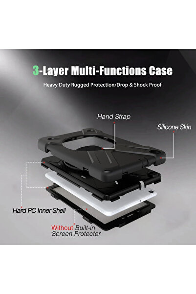 NewFace غطاء تابلت رائع لهاتف سامسونج جالاكسي T290 Tab A 8 (220721) - أسود