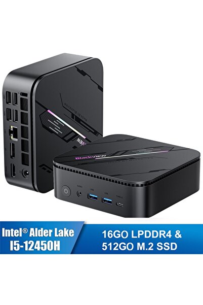Blackview MiniPC MP100 Pro i5-12450H până la 4, 4HGz 16/512 WiFi 6 BT 5.2 LAN...