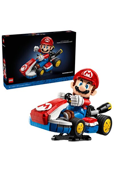 LEGO Super Mario - Mario Kart: Mario & Standard Kart 72037, 1972 de piese