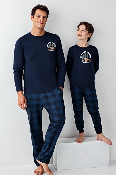 Arnetta Baba Oğul % 100 Cotton Pijama Takımı