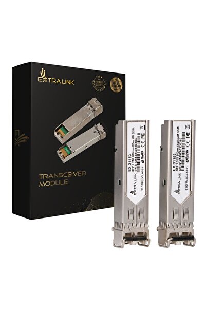 Extralink Modul SFP 1.25G 2-pack, SFP Module 1.25Gbps, LC/UPC, 850nm, 550m, m...