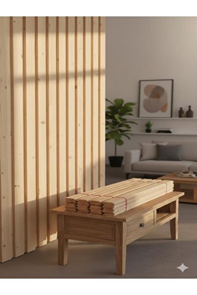 Ahşap İthal Sarı Çam Lambiri 16*120*1000mm (10'lu Paket)
