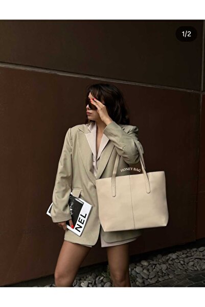 ÖZÜM TAKI Geantă mare de umăr pentru femei, roșu claret