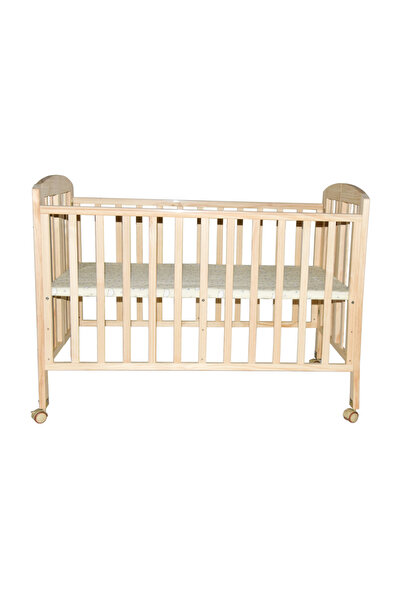 HOURS Horse 3 in 1 Portable Foldable Baby Bed in Wood or White with Transparent Mosquito Net 130 x 70