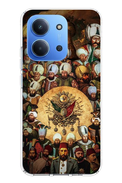 TechTree Redmi 15C Compatible Ottoman Sultans Printed Silicone Case