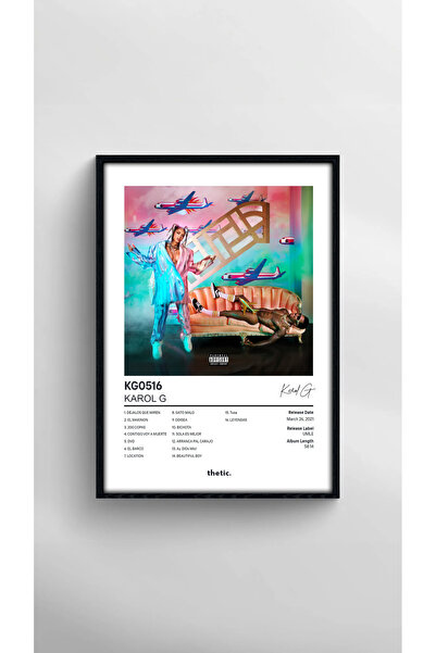 Thetic Karol g - Kg0516 Album Collection Premium Spotify Poster!