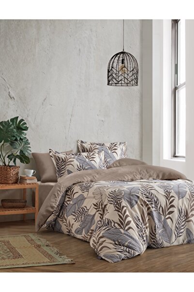 SHome bumbac 100% Set de lenjerie de pat Ranforce cu două căi – Textura rafin...