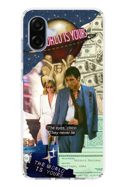 TechTree حافظة سيليكون مطبوع متوافقة مع هاتف سامسونج جالاكسي A07 بتصميم إلفير...