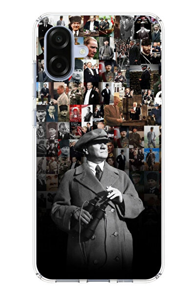 TechTree حافظة سيليكون متوافقة مع هاتف سامسونج جالاكسي A07 بورتريه أتاتورك كو...