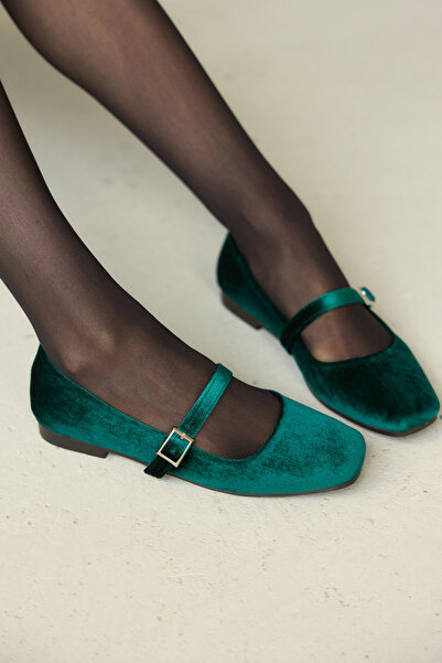 MİLAYA SHOES Sara Suede Women's Flat Shoes