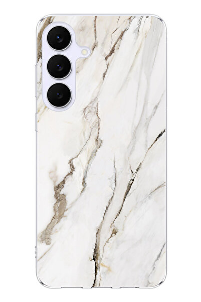 TechTree حافظة سيليكون متوافقة مع هاتف سامسونج جالاكسي S25 FE باللون الأبيض ا...