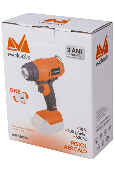 Evotools Hot Air Gun without Battery and Charger ONE EPTO - Battery Voltage 18 V Promo