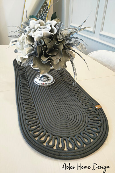 ADES HOME DESİGN Jüt, Runner, Amerikan Servisi, Supla, Masa Örtüsü, Sehpa Ört...