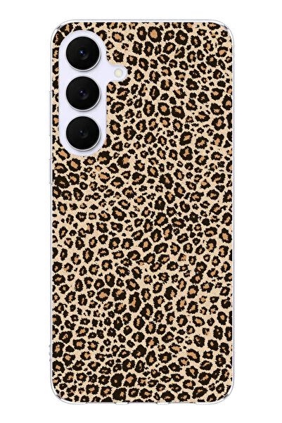 TechTree حافظة سيليكون متوافقة مع هاتف سامسونج جالاكسي S25 FE بتصميم ليوبارد ...