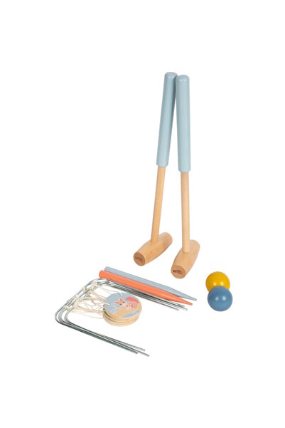 Small Foot Joc de croquet din lemn - Prieteni de grădină,