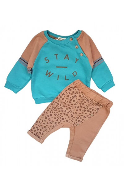 Miniworld Trening pentru băieți Stay wild, bumbac gros, 2 piese