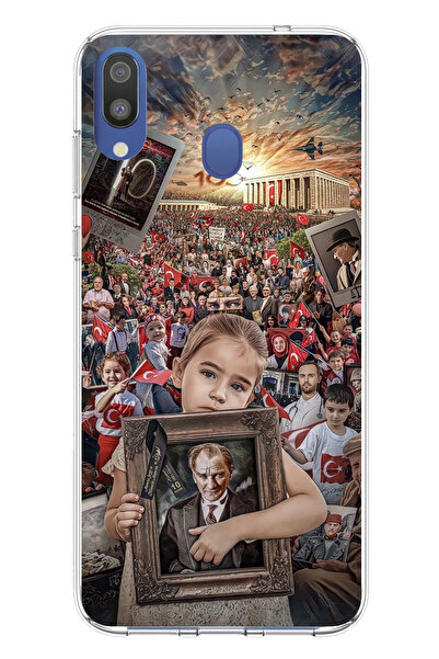 TechTree حافظة سيليكون متوافقة مع هاتف سامسونج جالاكسي M20 من أتاتورك أنيماتي...