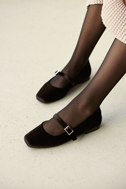 MİLAYA SHOES Sara Suede Women's Flat Shoes