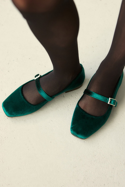 MİLAYA SHOES Sara Suede Women's Flat Shoes