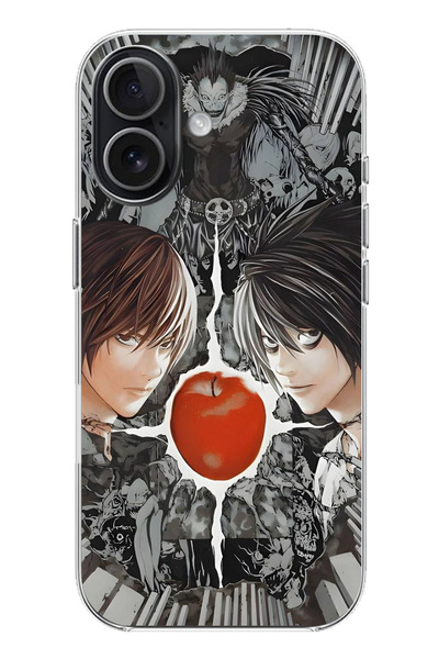 TechTree غطاء سيليكون مطبوع مصمم ليناسب هاتف iPhone 17 متوافق مع تصميم Death ...