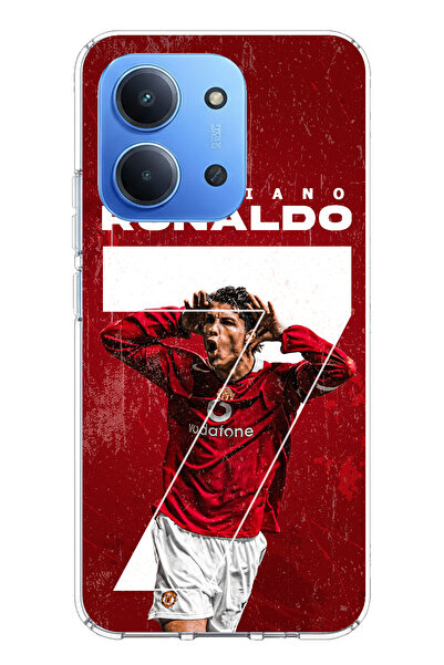 TechTree حافظة سيليكون متوافقة مع ريدمي 15C بتصميم رونالدو 7 مطبوع